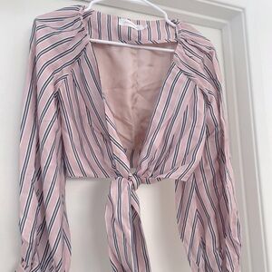 Zimmerman pink striped top